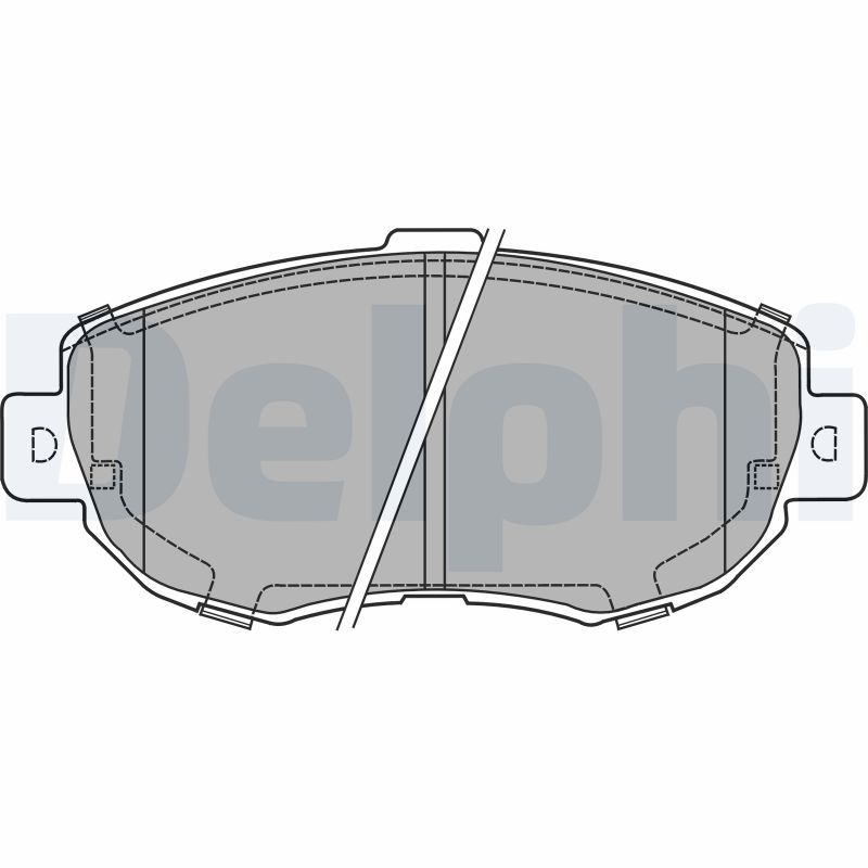 DELPHI LP1140 Brake Pad Set, disc brake