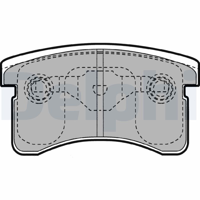 DELPHI LP1141 Brake Pad Set, disc brake