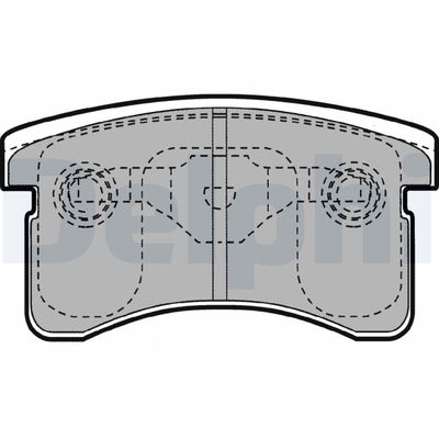 Brake Pad Set, disc brake DELPHI LP1141