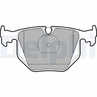 Brake Pad Set, disc brake DELPHI LP1143