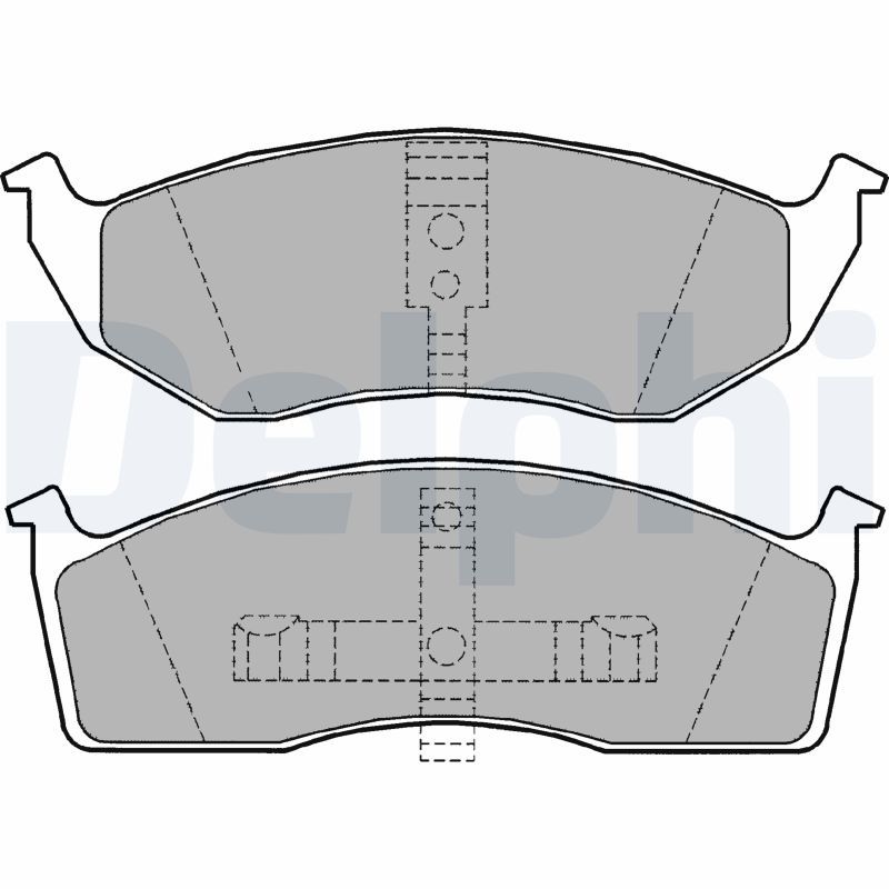 DELPHI LP1164 Brake Pad Set, disc brake