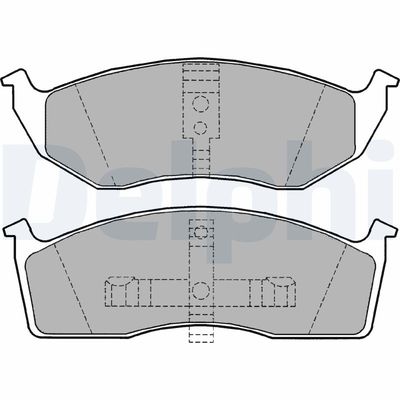 Brake Pad Set, disc brake DELPHI LP1164