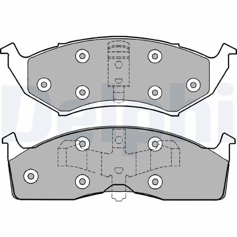 DELPHI LP1166 Brake Pad Set, disc brake