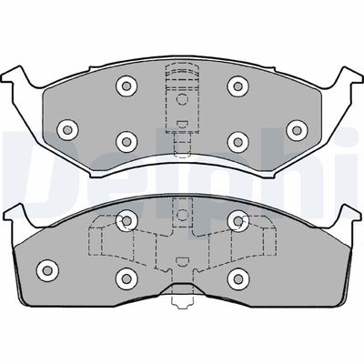 Brake Pad Set, disc brake DELPHI LP1166