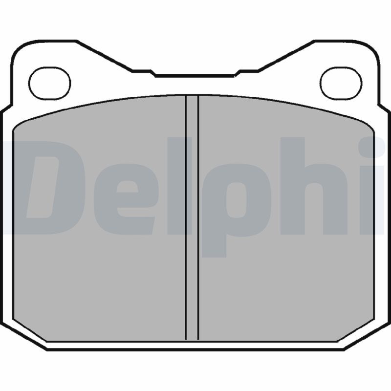 DELPHI LP117 Brake Pad Set, disc brake