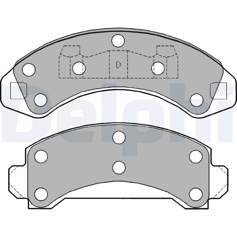 DELPHI LP1173 Brake Pad Set, disc brake