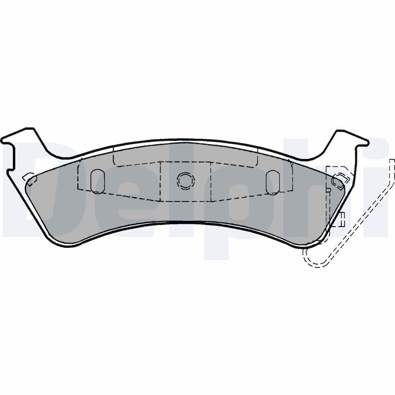 DELPHI LP1183 Brake Pad Set, disc brake