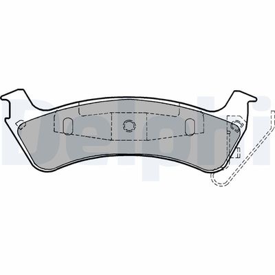 Brake Pad Set, disc brake DELPHI LP1183