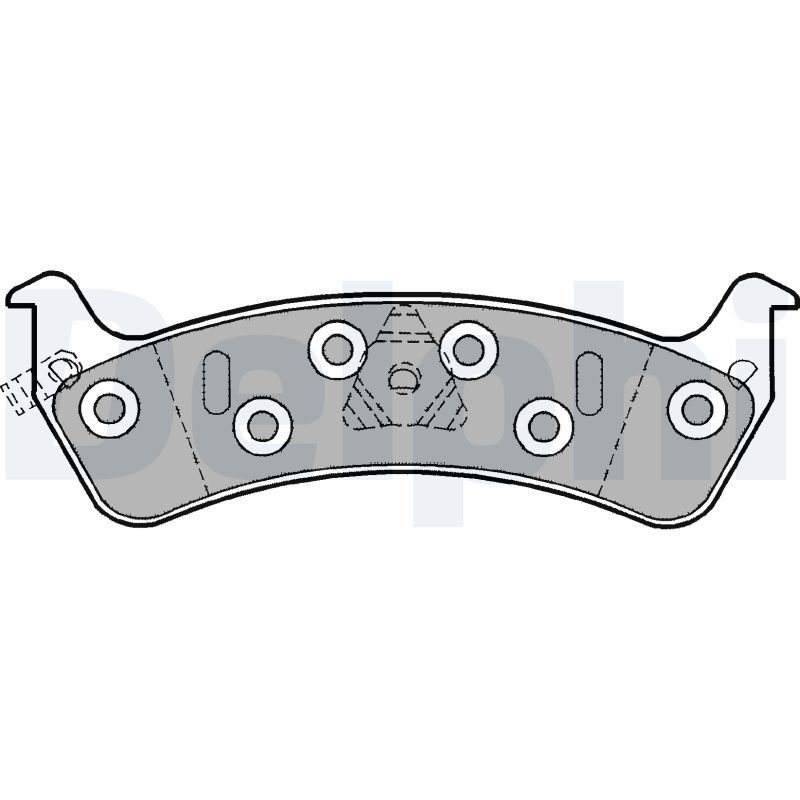DELPHI LP1184 Brake Pad Set, disc brake