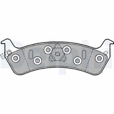 Brake Pad Set, disc brake DELPHI LP1184