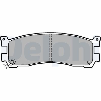 Brake Pad Set, disc brake DELPHI LP1189