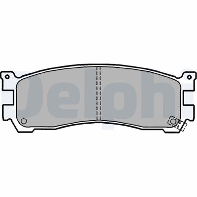 Brake Pad Set, disc brake DELPHI LP1190
