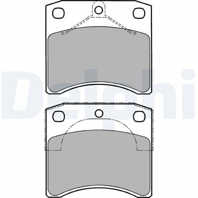 Brake Pad Set, disc brake DELPHI LP1206
