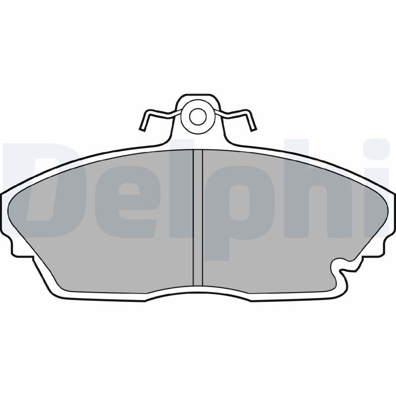 DELPHI LP1210 Brake Pad Set, disc brake