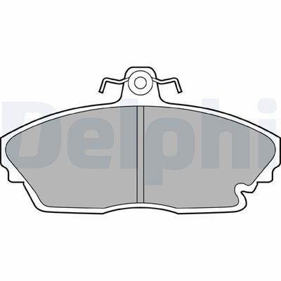 Brake Pad Set, disc brake DELPHI LP1210