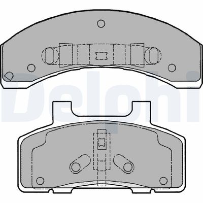 Brake Pad Set, disc brake DELPHI LP1216