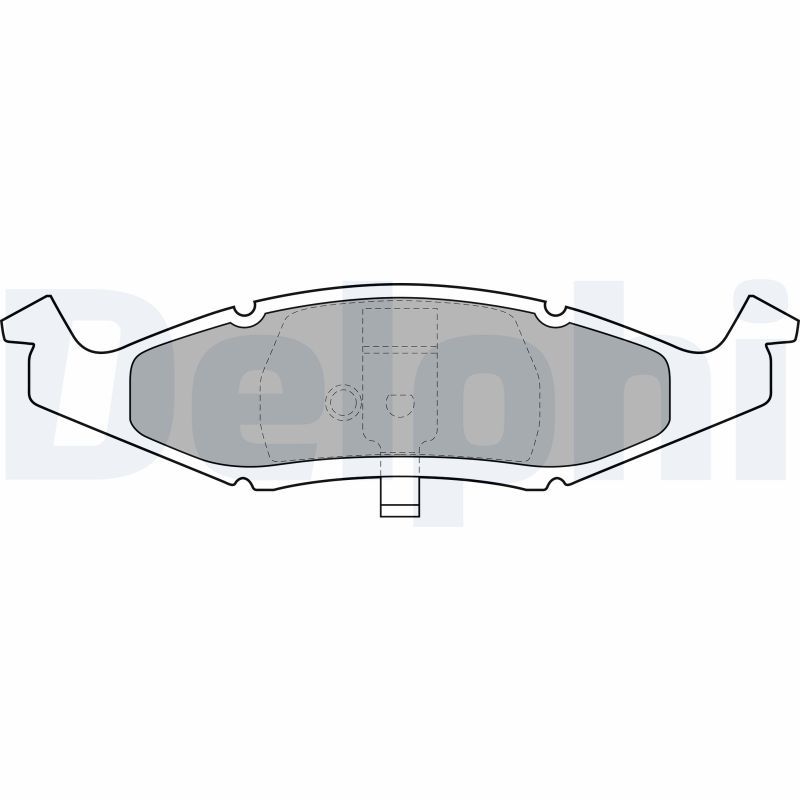 DELPHI LP1225 Brake Pad Set, disc brake