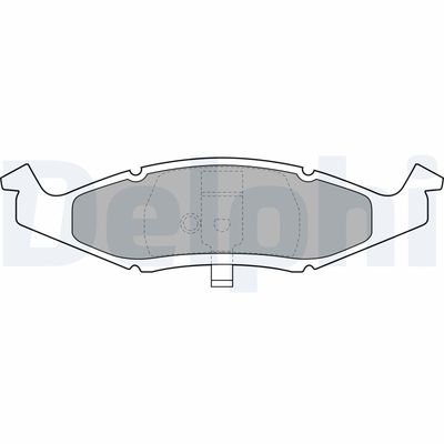 Brake Pad Set, disc brake DELPHI LP1225