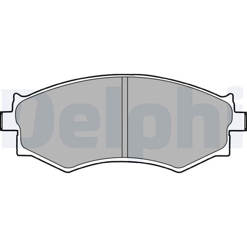 DELPHI LP1228 Brake Pad Set, disc brake