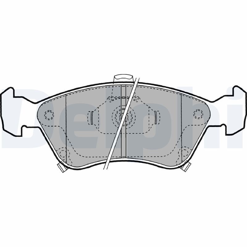 DELPHI LP1231 Brake Pad Set, disc brake