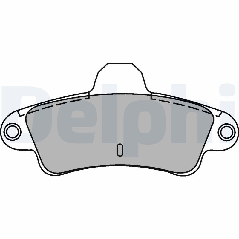 DELPHI LP1242 Brake Pad Set, disc brake