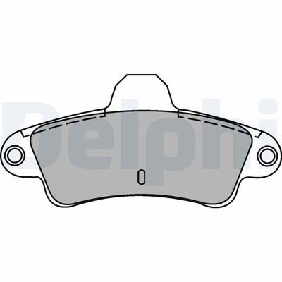 Brake Pad Set, disc brake DELPHI LP1242