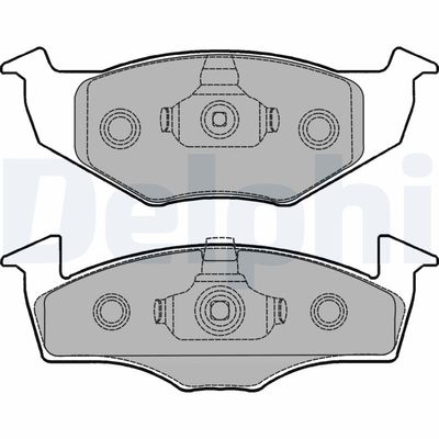 Brake Pad Set, disc brake DELPHI LP1249