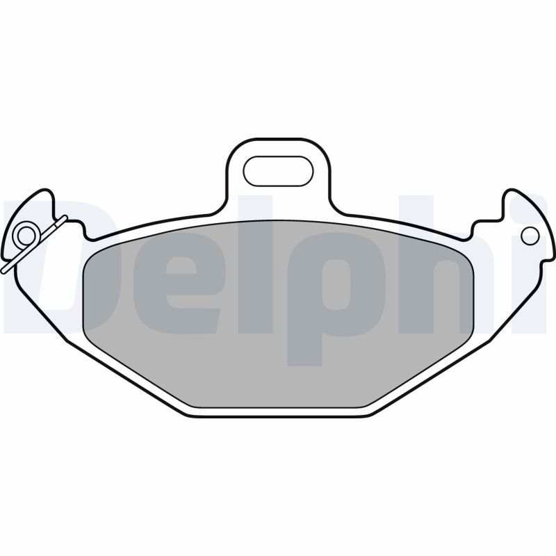 DELPHI LP1252 Brake Pad Set, disc brake