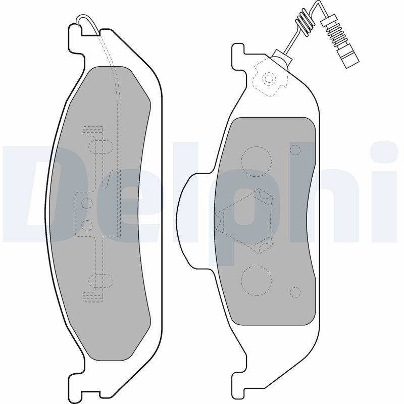 DELPHI LP1299 Brake Pad Set, disc brake