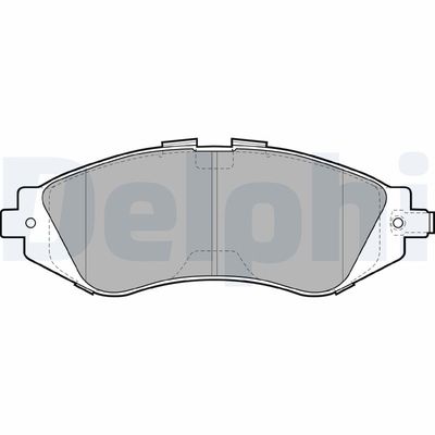 Brake Pad Set, disc brake DELPHI LP1304