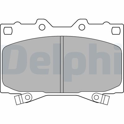 Brake Pad Set, disc brake DELPHI LP1308