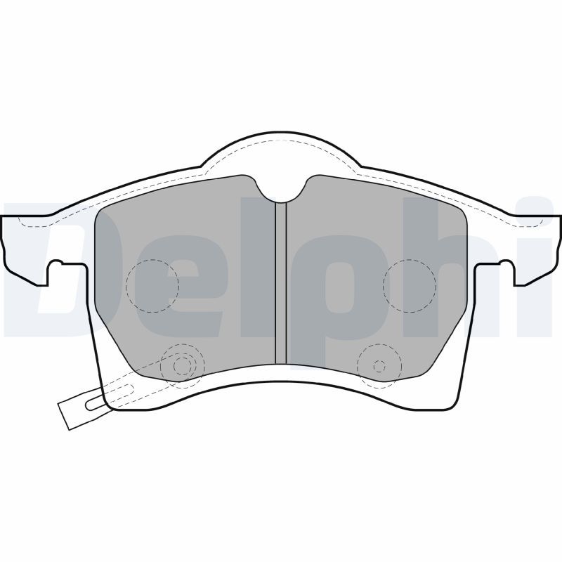 DELPHI LP1309 Brake Pad Set, disc brake