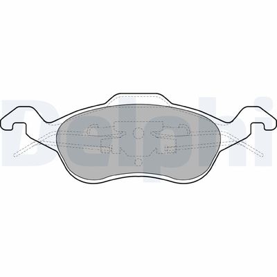 Brake Pad Set, disc brake DELPHI LP1315