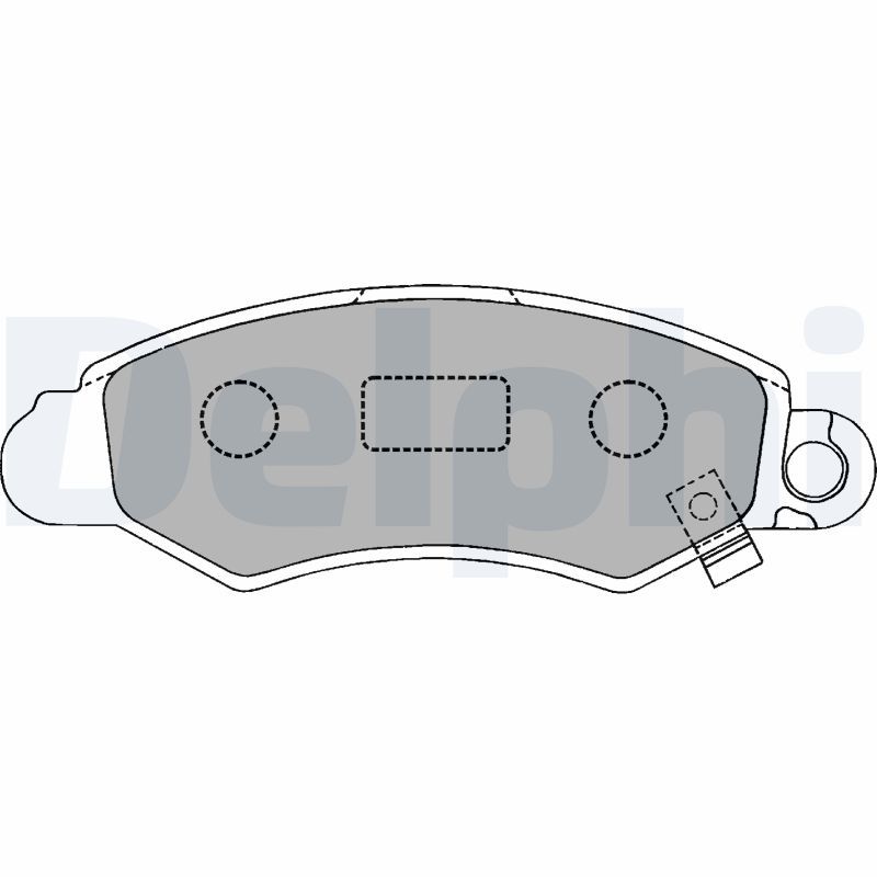 DELPHI LP1318 Brake Pad Set, disc brake