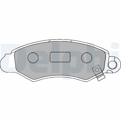 Brake Pad Set, disc brake DELPHI LP1318