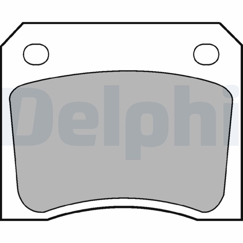 DELPHI LP133 Brake Pad Set, disc brake