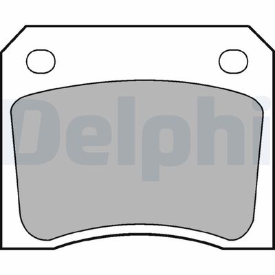 Brake Pad Set, disc brake DELPHI LP133