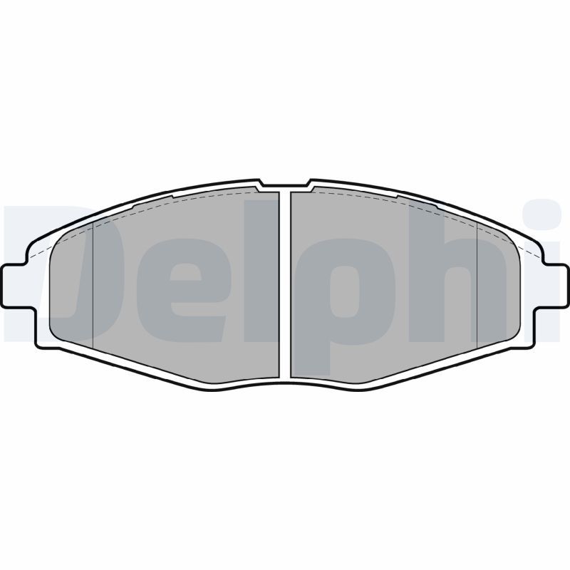 DELPHI LP1390 Brake Pad Set, disc brake