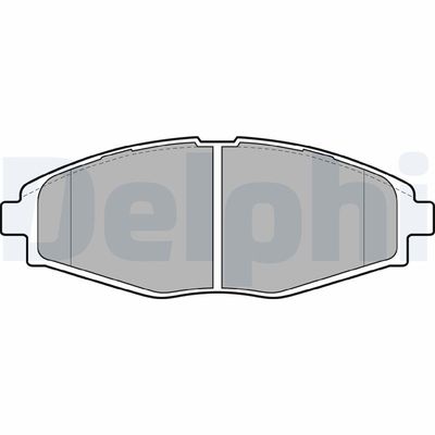 Brake Pad Set, disc brake DELPHI LP1390