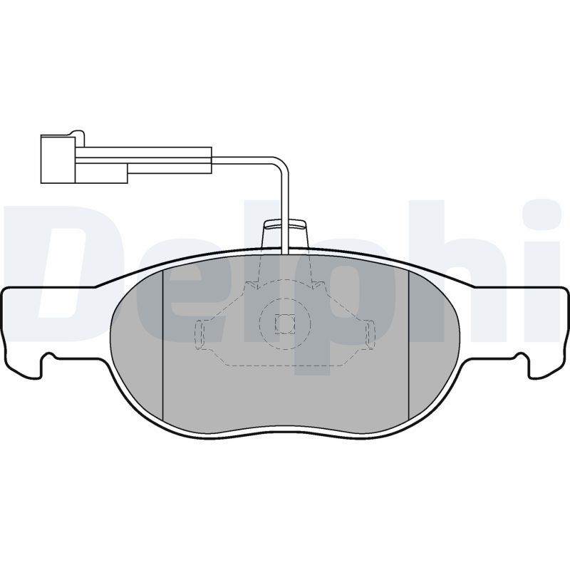 DELPHI LP1397 Brake Pad Set, disc brake