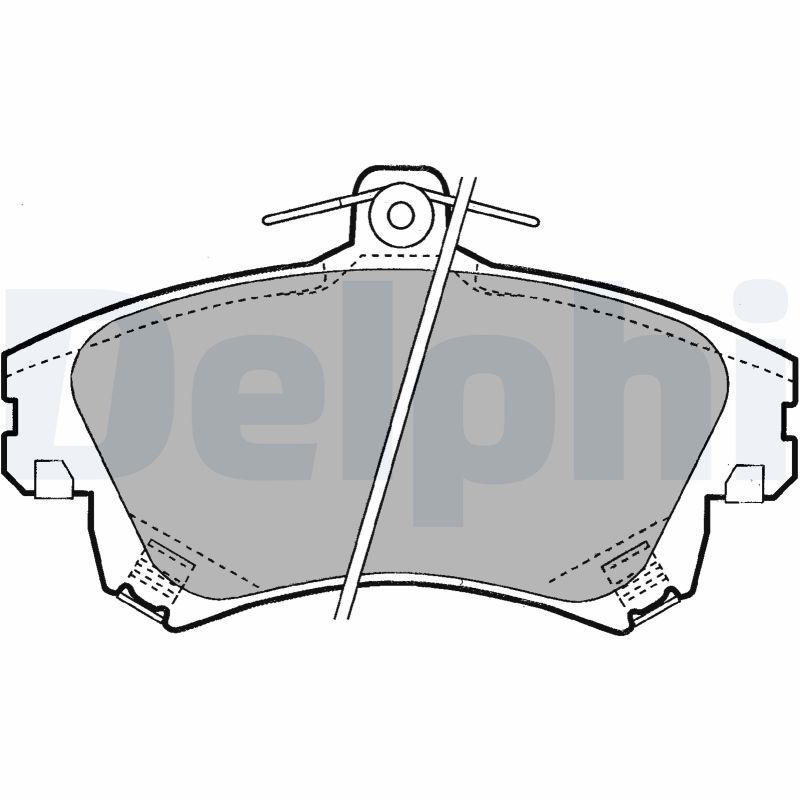 DELPHI LP1398 Brake Pad Set, disc brake