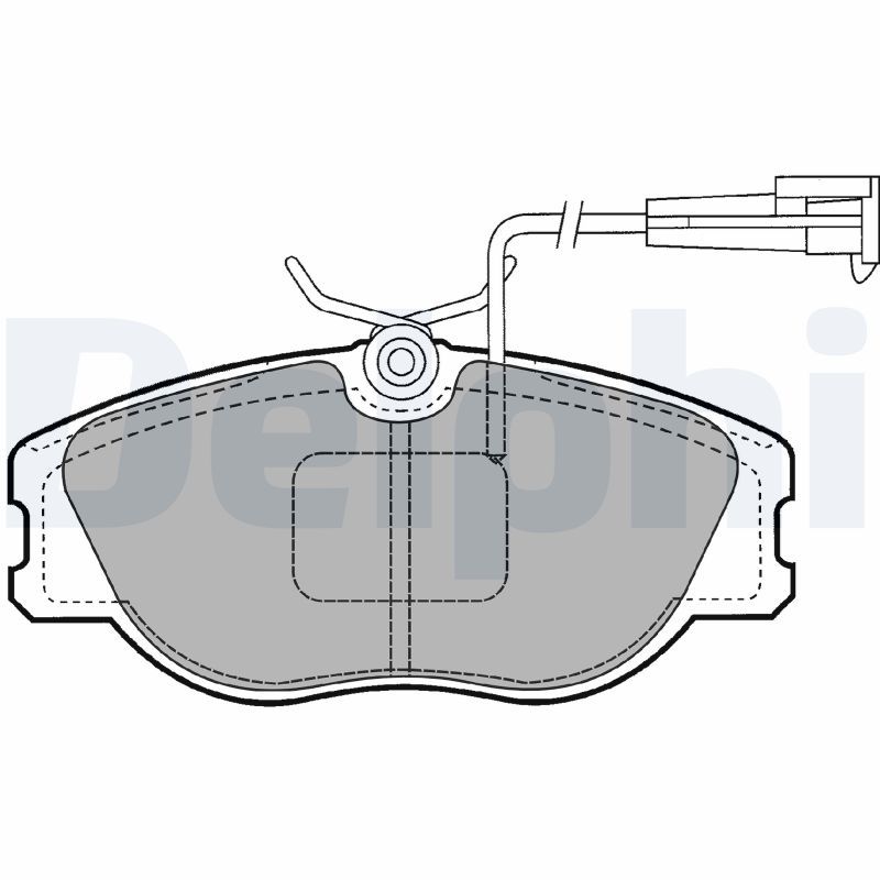 DELPHI LP1400 Brake Pad Set, disc brake