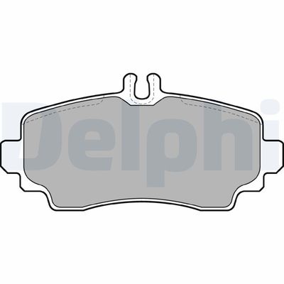 Brake Pad Set, disc brake DELPHI LP1401