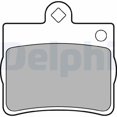 Brake Pad Set, disc brake DELPHI LP1402