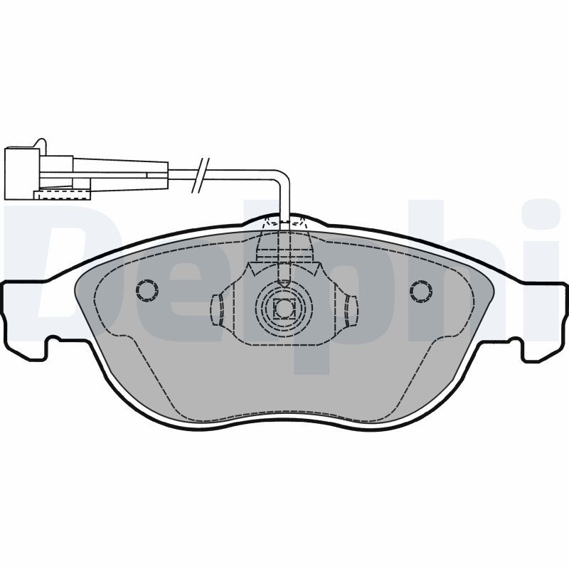 DELPHI LP1404 Brake Pad Set, disc brake