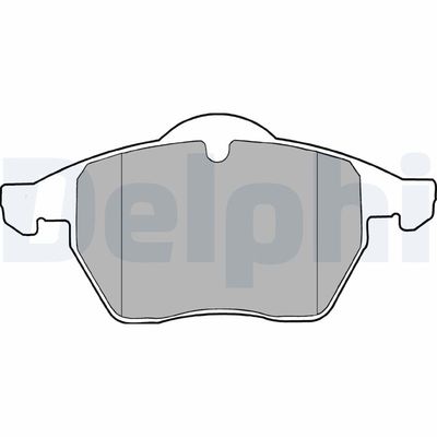 Brake Pad Set, disc brake DELPHI LP1407