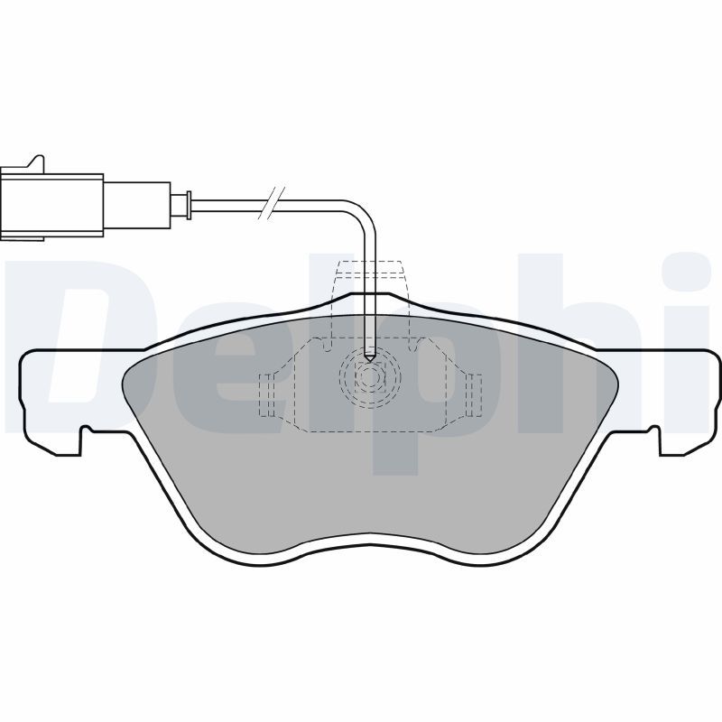 DELPHI LP1408 Brake Pad Set, disc brake