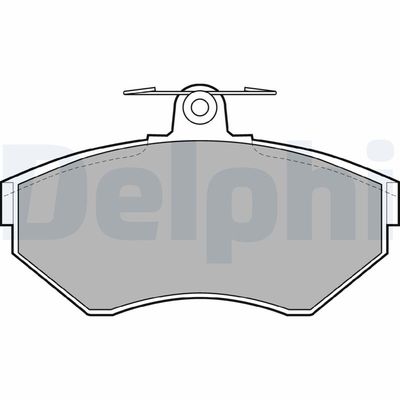 Brake Pad Set, disc brake DELPHI LP1410