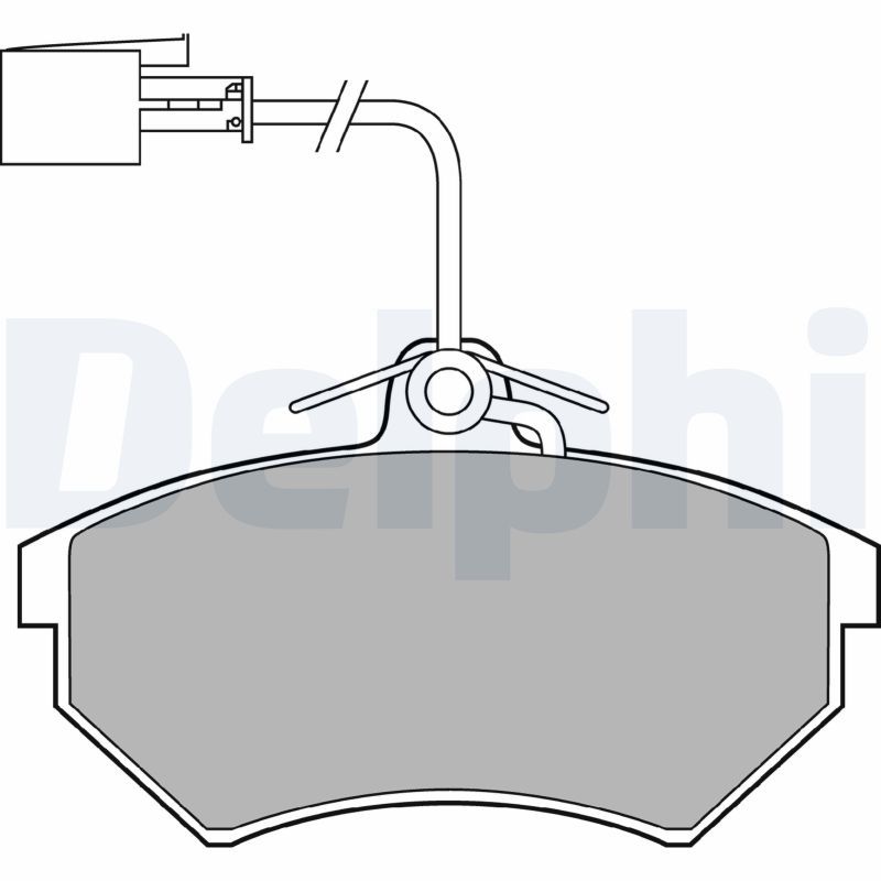DELPHI LP1412 Brake Pad Set, disc brake