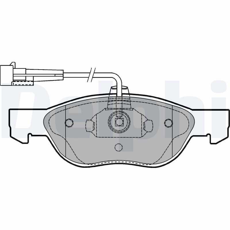 DELPHI LP1413 Brake Pad Set, disc brake